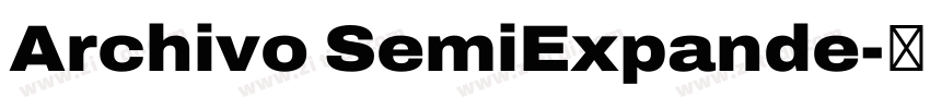 Archivo SemiExpande字体转换